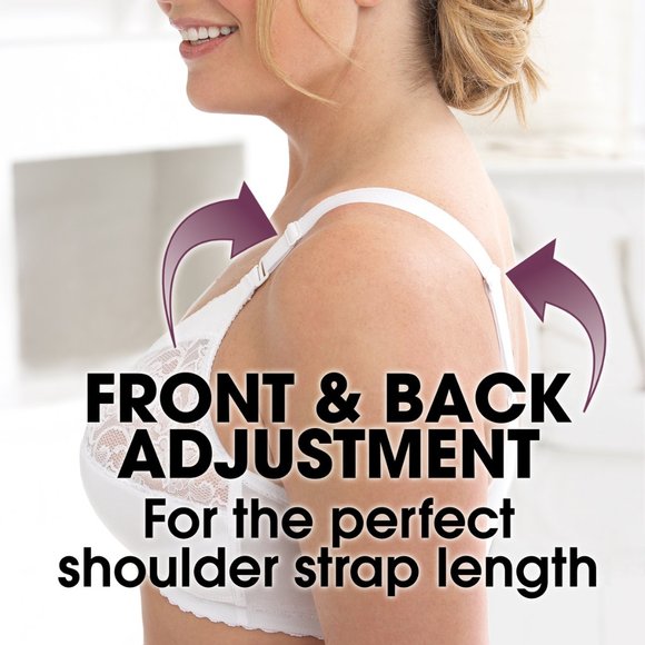 Set of 3! 42F Glamorise MAGIC LIFT Bra (CONVERTIBLE-STRAPS) Wireless Black NEW - Picture 3 of 14